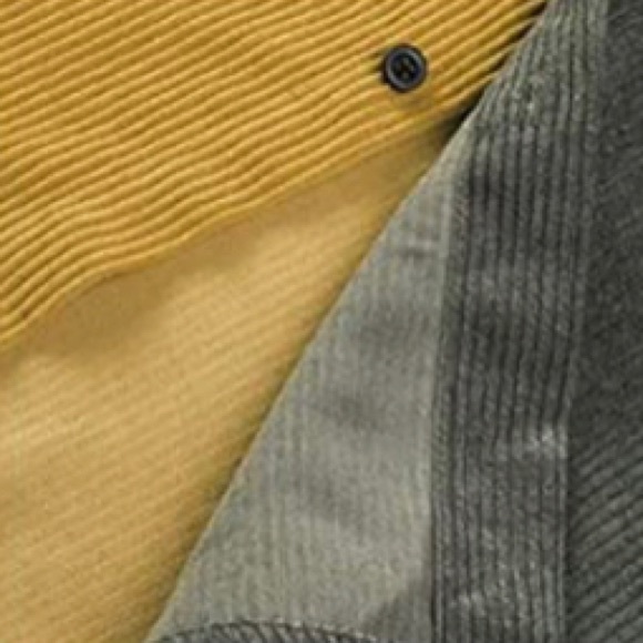 BRAND NEW MENS COLORBLOCK CASUAL BUTTON DOWN CORDUROY OVERSHIRT NWT - Picture 6 of 6